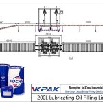 Automatic 200L Lubricating Oil Filling Line Samodejna črpalka za dovajanje maziv 200L