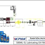 Automatic 500ML-5L Lubricating Oil Filling Line Samodejna linija za dolivanje mazalnega olja 500ML-5L
